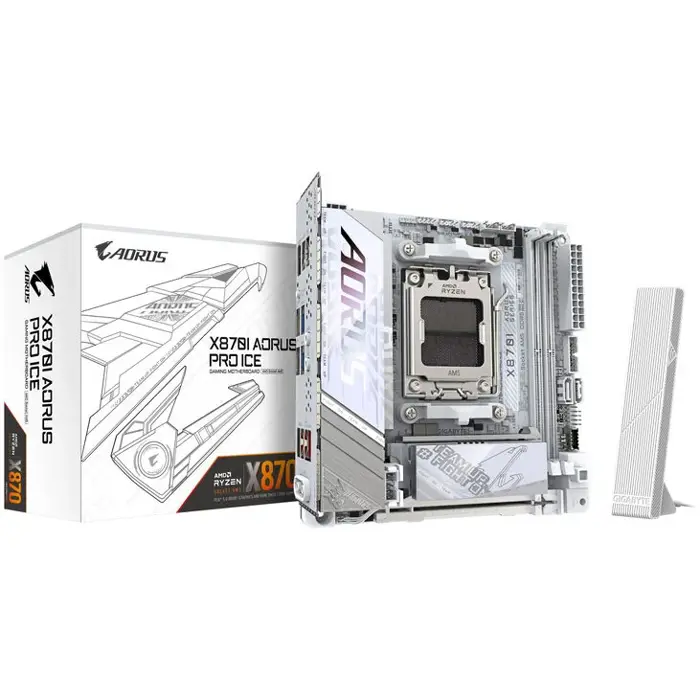 Gigabyte X870I AORUS Pro ICE, AMD X870 Mainboard - Sockel AM5, DDR5-X870I AORUS PRO ICE