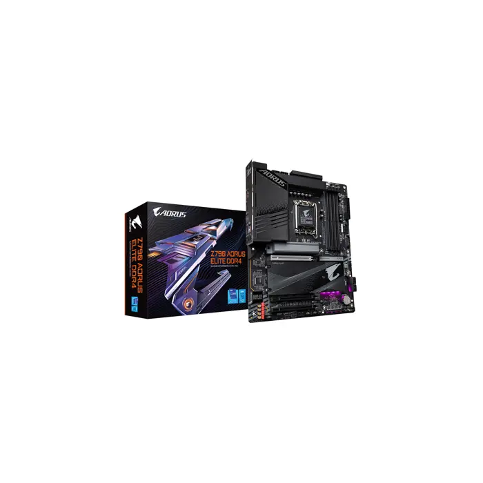 Gigabyte Z790 AORUS ELITE DDR4 Motherboard - Supports Intel Core 14th Gen CPUs, 16*+1+2 Phases Digital VRM, up to 5333MHz DDR4 (OC), 4xPCIe 4.0 M.2, 2.5GbE LAN, USB 3.2 Gen 2