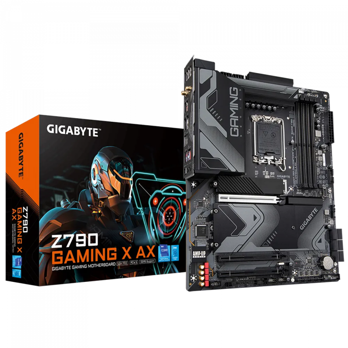 GIGABYTE Z790 GAMING X AX, DDR5, SATA3, USB3.2Gen2x2, DP, 2.5GbE, WIFI 6E, LGA1700 ATX