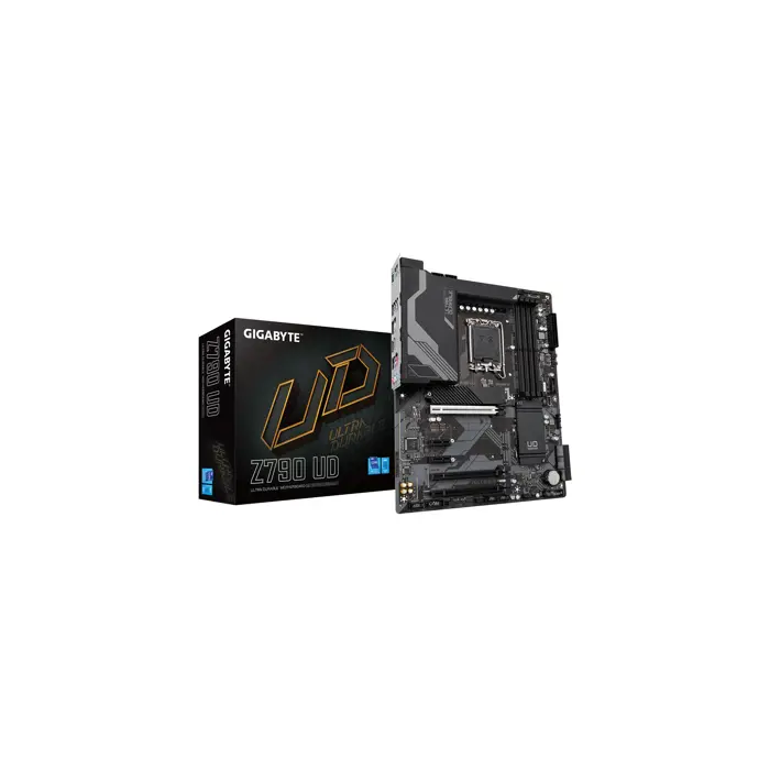 Gigabyte Z790 UD Motherboard - Supports Intel Core 14th CPUs, 16*+1+１ Phases Digital VRM, up to 7600MHz DDR5, 3xPCIe 4.0 M.2, 2.5GbE LAN , USB 3.2 Gen 2