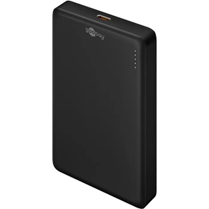 Goobay Magnetic Wireless Power Bank | 70183 | 10000 mAh | USB-C | Black