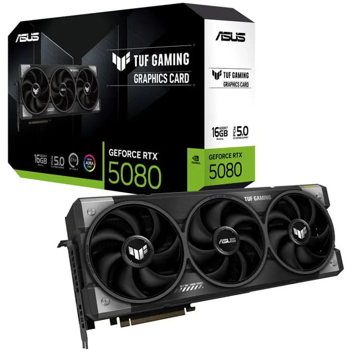 Grafička ASUS TUF Gaming GeForce RTX 5080, 16384 MB GDDR7