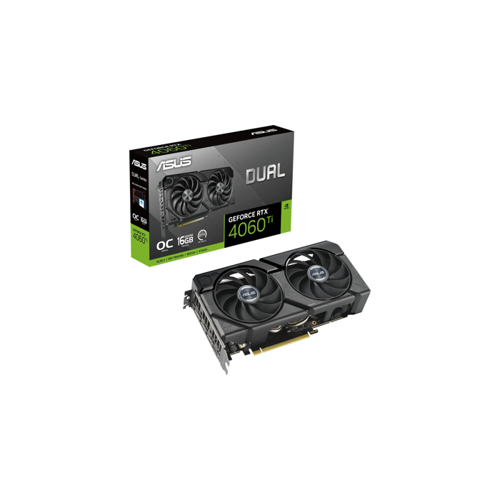 Graphics card ASUS GeForce RTX 4060 Ti EVO DUAL OC, 16GB GDDR6, PCI-E 4.0