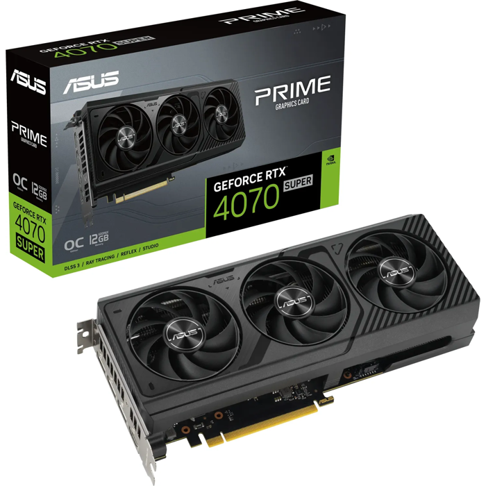 Graphics card ASUS GeForce RTX 4070 SUPER Prime OC, 12GB GDDR6X, PCI-E 4.0