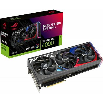 Graphics card ASUS ROG Strix GeForce RTX 4090 OC, 24GB GDDR6X, PCI-E 4.0