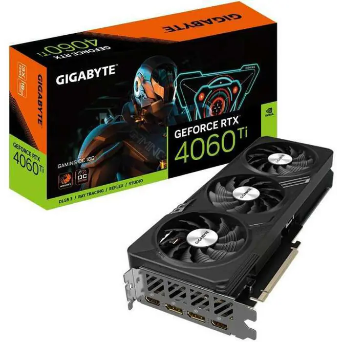 Graphics card GIGABYTE GeForce RTX 4060 Ti Gaming OC 16G, 16GB GDDR6, PCI-E 4.0