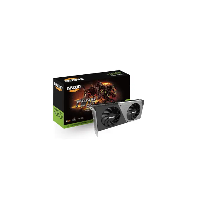 GRAPHICS CARD INNO3D Geforce RTX 4060 TI TWIN X2 NVIDIA 8 GB GDDR6 DLSS 3