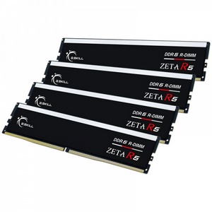 G.Skill Zeta R5, DDR5-6400, CL39, Intel XMP, ECC reg. - 64 GB Quad-Kit, Schwarz-F5-6400R3239G16GQ4-ZR5K