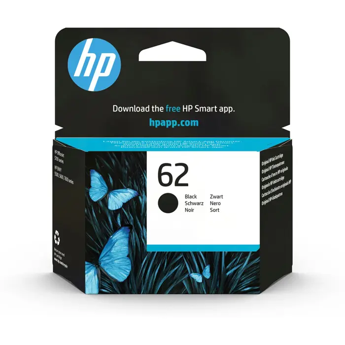 HP 62 Black Original Ink Cartridge