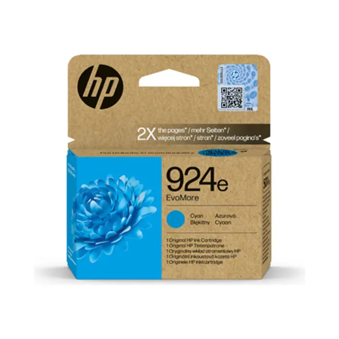 HP 924e EvoMore Cyan Org Ink Cartridge