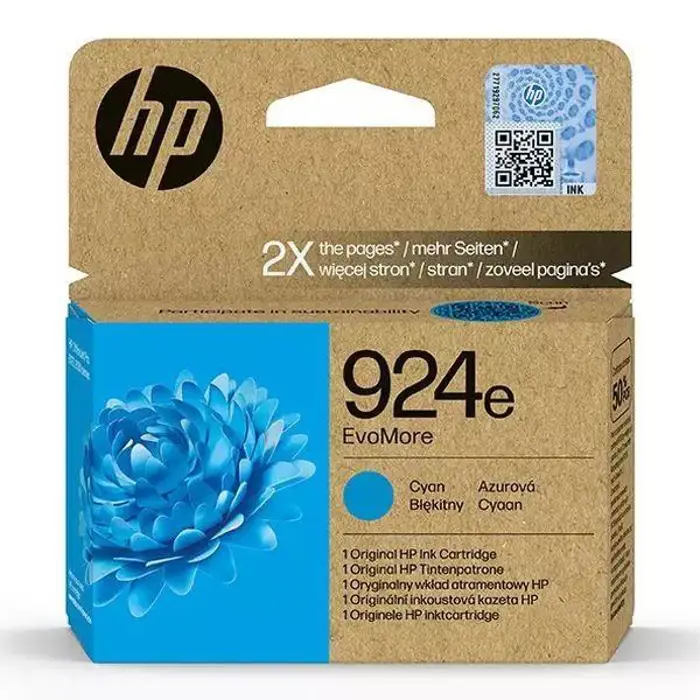 HP 924e EvoMore Cyan Original Ink Cartridge