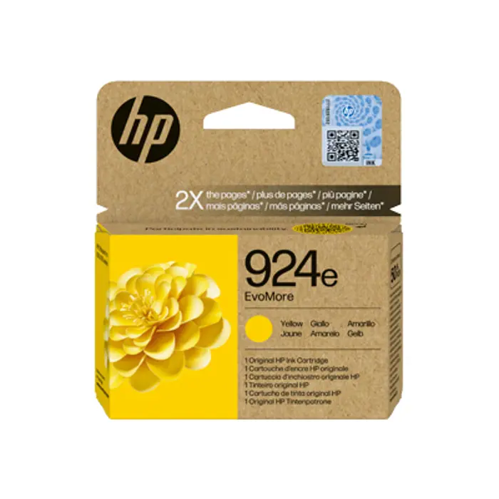 HP 924e EvoMore Yellow Org Ink Cartridge