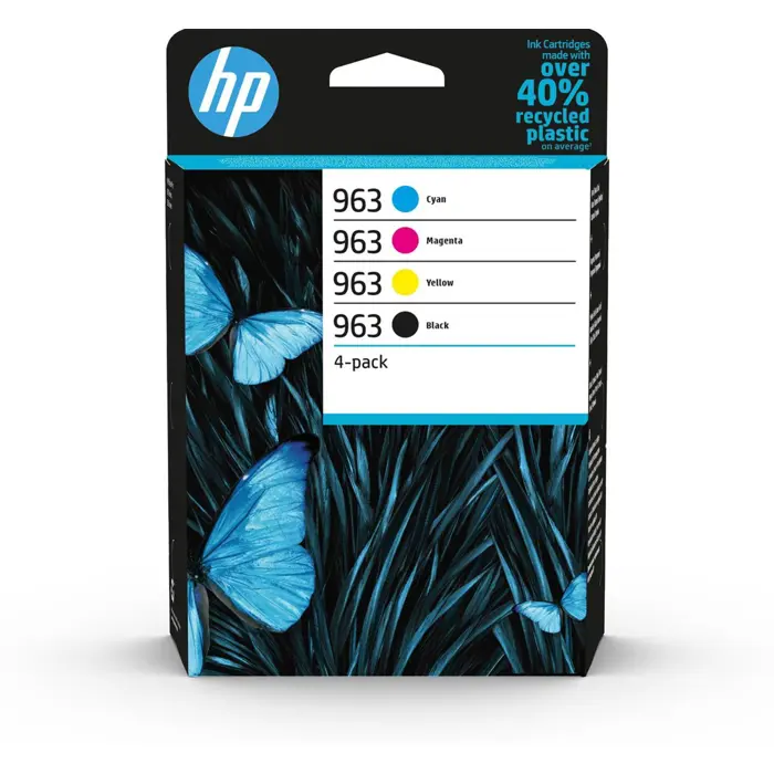 HP 963 4-pack Black/Cyan/Magenta/Yellow Original Ink Cartridges