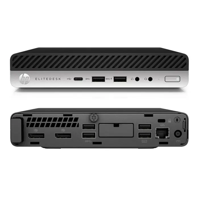 HP EliteDesk 800 G5 DM; Core i5 8500 3.0GHz/8GB RAM/256GB SSD PCIe;Intel UHD Graphics/Win 11 Pro 64-bit