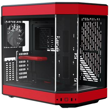 Hyte Y60 Midi Tower, Tempered Glass - black/red CS-HYTE-Y60-BR