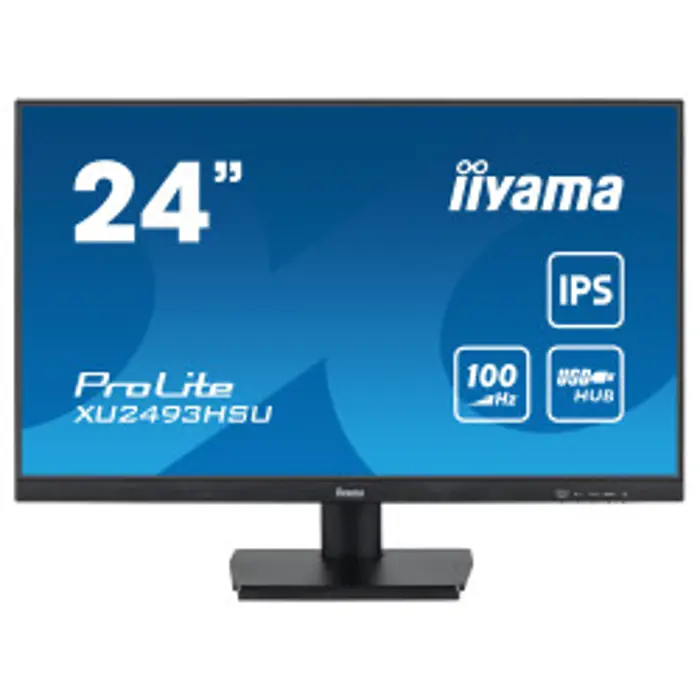 IIYAMA 24" XU2493HSU-B6 (23.8") 1920×1080 IPS, 1ms, HDMI/DP, 2×USB HUB, zvučnici, crni