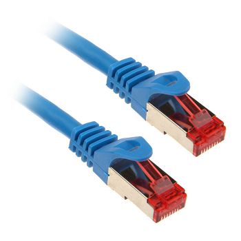 InLine Patchkabel Cat.6, S/FTP (PiMf), 250MHz, blue - 2m 76402B