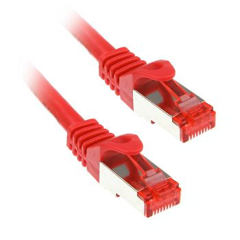 InLine Patchkabel Cat.6, S/FTP (PiMf), 250MHz, red - 0,5m 76450R