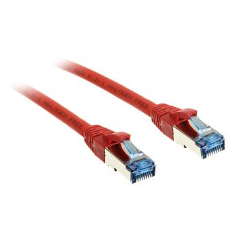 InLine Patchkabel Cat.6A, S/FTP (PiMf), 500MHz, red - 0,5m 76850R