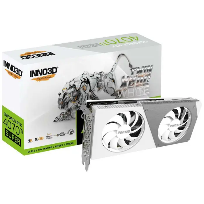 INNO3D GeForce RTX 4070 Ti Super Twin X2 OC White, 16384 MB GDDR6X