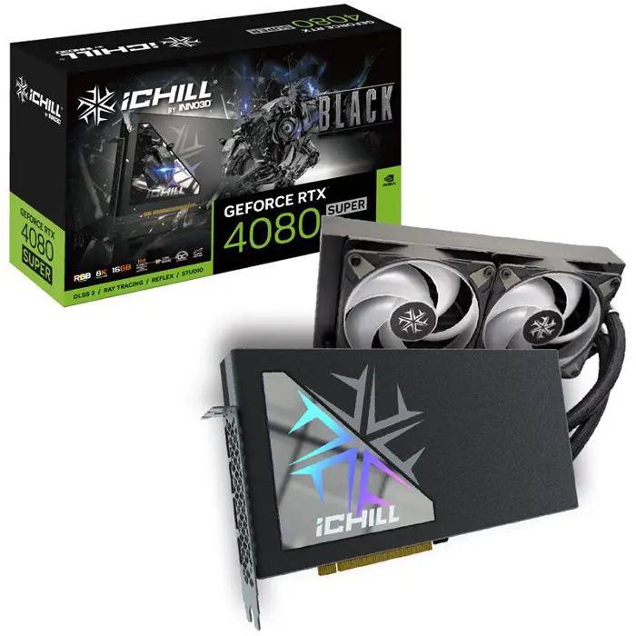 INNO3D GeForce RTX 4080 Super iChill Black, 16384 MB GDDR6X-C408SB-166XX-18700006