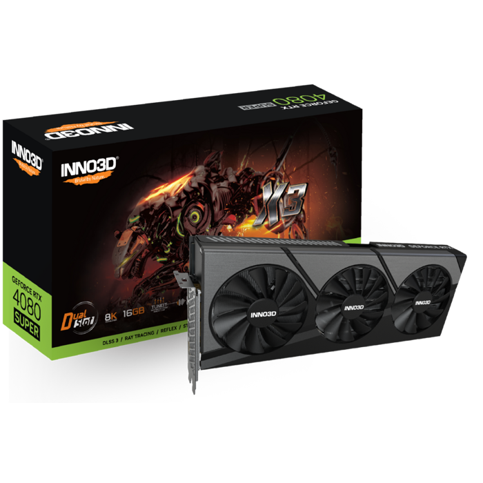 INNO3D GeForce RTX 4080 Super X3, 16384 MB GDDR6X-N408S3-166X-18703552