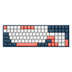 IQUNIX F97 Coral Sea Wireless Gaming Tastatur, RGB - MX-Silent-Red-Switches (US)-0600310350781