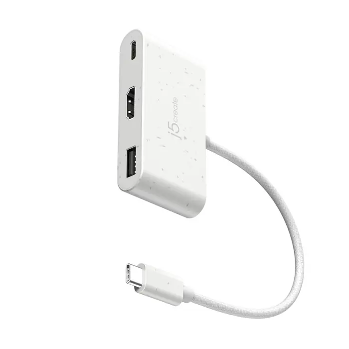 j5create JCA379EW - USB-C® to HDMI™ & USB™ Type-A with Power Delivery