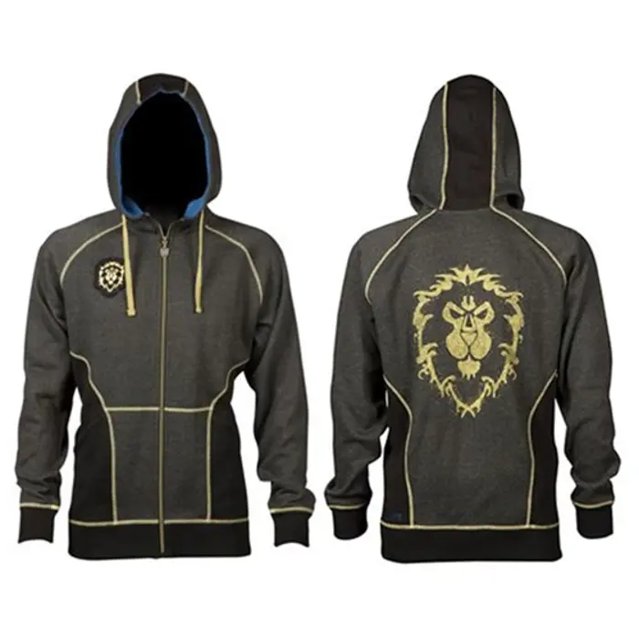 JINX WORLD OF WARCRAFT ALLIANCE CLASSIC PREMIUM ZIP-UP HOODIE, S - 889343057335