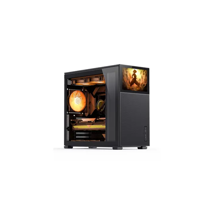 Jonsbo D41 MESH Screen ATX Gehäuse, Tempered Glass - schwarz