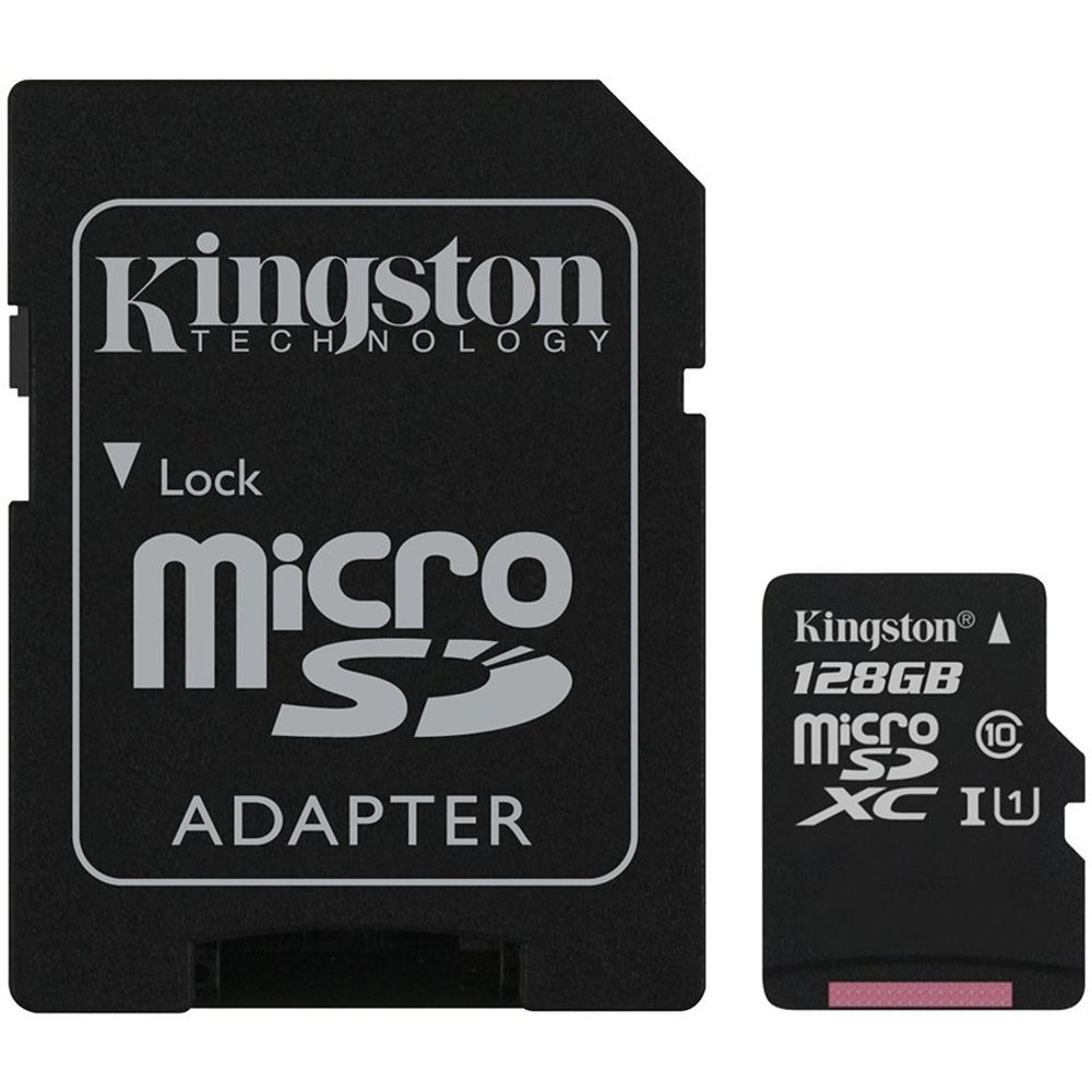 Kingston 128GB microSDXC Canvas Select Plus 100R A1 C10 Single Pack w/o ADP EAN: 740617299076