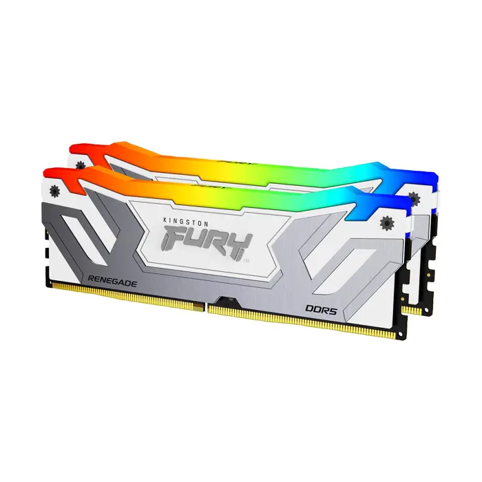 Kingston Fury Renegade CUDIMM, DDR5-8400, CL52, Intel XMP 3.0 - 48 GB Dual-Kit, Weiß-KF584CU40RWK2-48