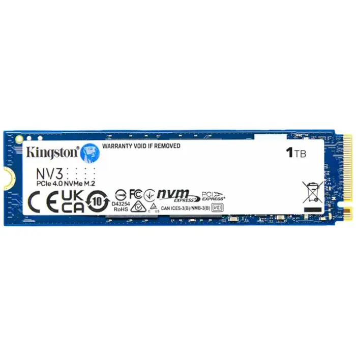 Kingston NV3 NVMe, PCIe 4.0 M.2 Typ 2280 - 1 TB-SNV3S/1000G