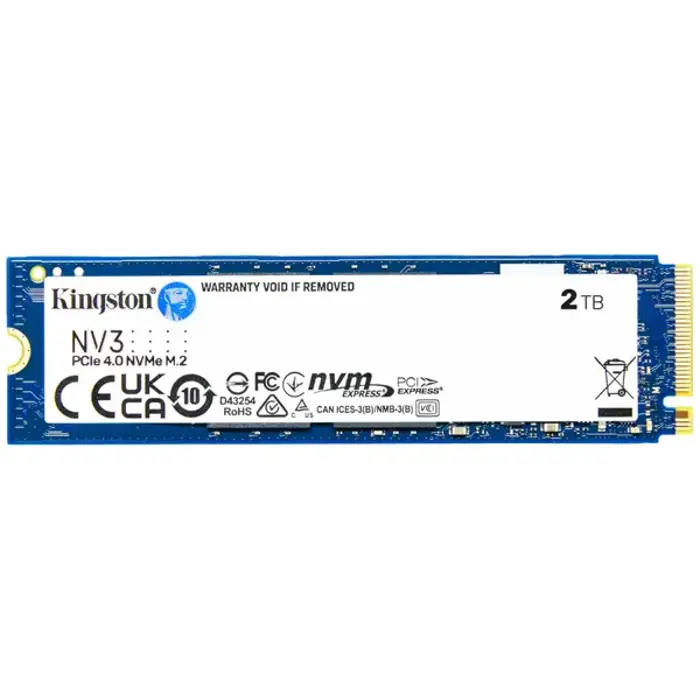 Kingston NV3 NVMe-SSD, PCIe 4.0, M.2 Typ 2280 - 2 TB-SNV3S/2000G