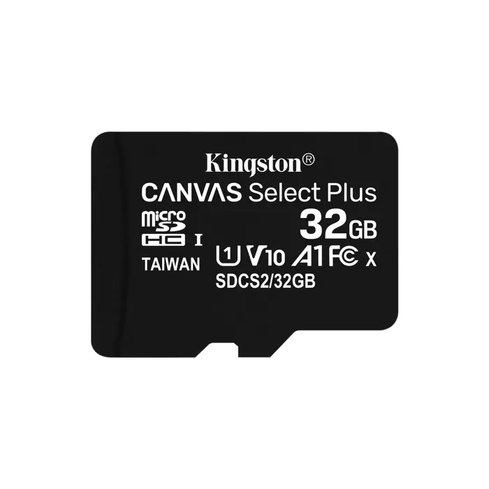 Kingston Technology 32GB micSDHC Canvas Select Plus 100R A1 C10 Card + ADP