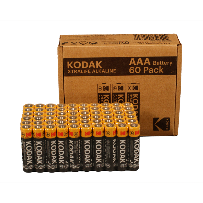 Kodak XTRALIFE alkaline AAA battery (60 pack)