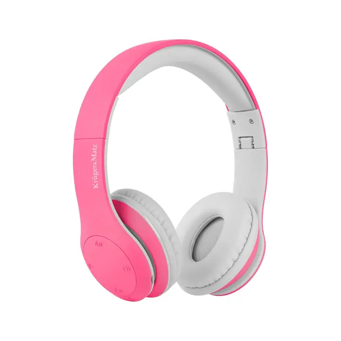 Kruger&amp;Matz wireless over-ear headphones for children model Street Kids , pink color