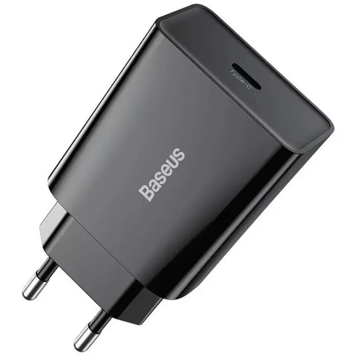 Kućni Punjač BASEUS Mini Quick Charger 20W, USB-C, Black, CCFS-SN01 