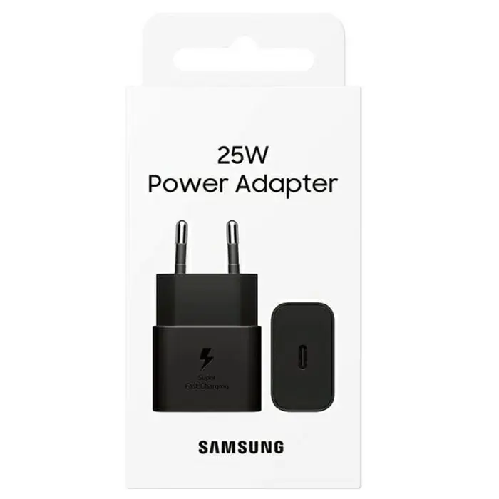 Kućni Punjač SAMSUNG, EP-T2510NBEGEU, 25W, 1xUSB-C, Fast Charge, Crni 