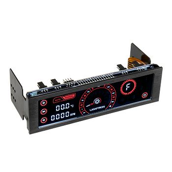 Lamptron CM430 PWM Fan Controller - Black/Red LAMP-CM430BR