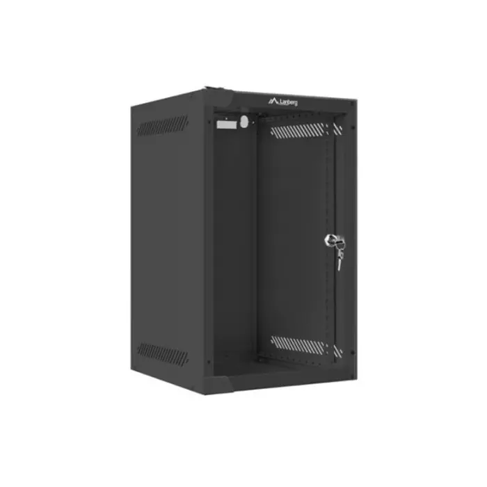 LANBERG 10" WALL-MOUNTED RACK CABINET 9U (280X310, BLACK)