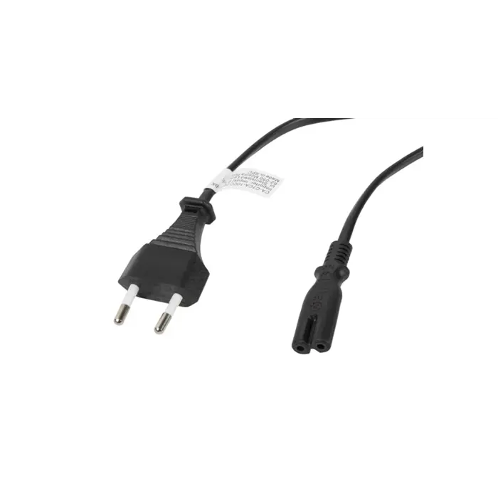 Lanberg CA-C7CA-10CC-0018-BK power cable Black 1.8 m C7 coupler CEE7/16