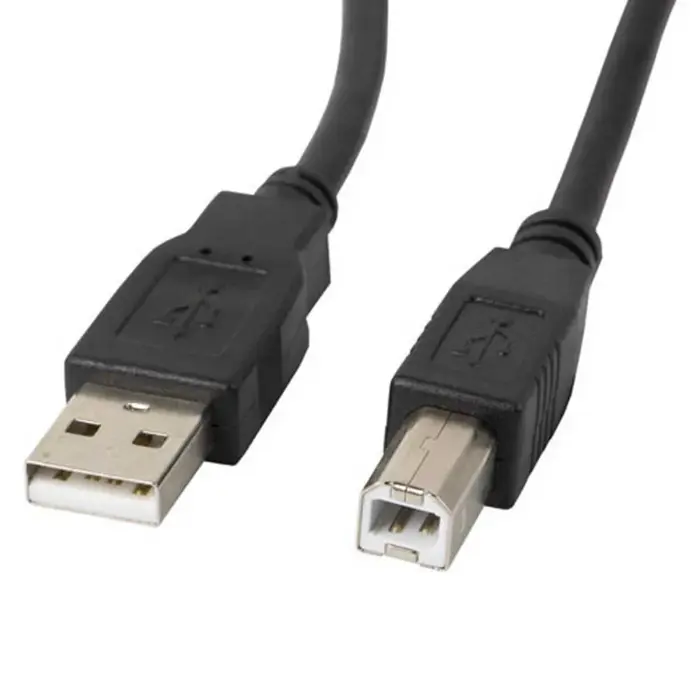 Lanberg CA-USBA-10CC-0005-BK USB cable 0,5m USB B Black, printer kabel