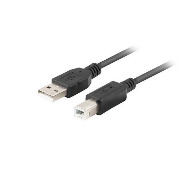 Lanberg CA-USBA-15CU-0010-BK kabel USB 1m 2.0 USB A->USB-B Black