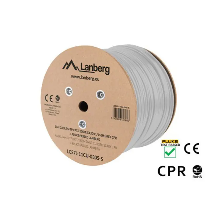 LANBERG CABLE FTP CAT.6 305M WIRE CU GRAY