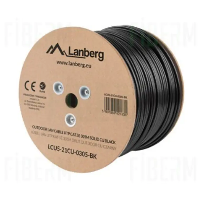 LANBERG EXTERNAL CABLE UTP CAT.5E 305M WIRE CU