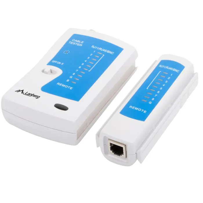 Lanberg NT-0401 network cable tester UTP/STP cable tester Blue, White