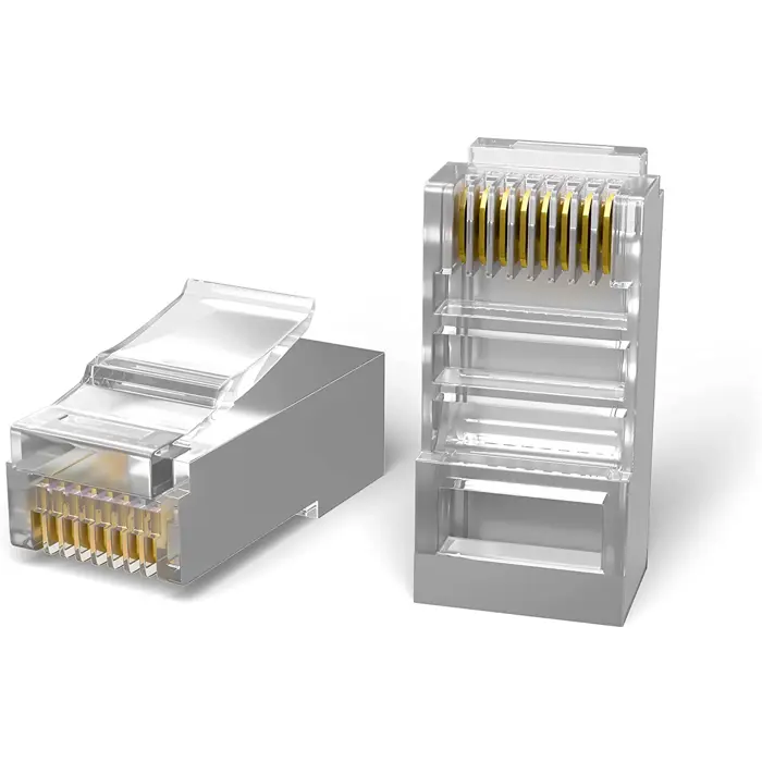 Lanberg PLS-6000 wire connector RJ-45 Stainless steel, Transparent