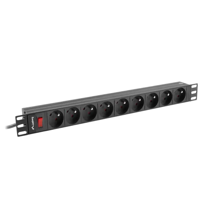 LANBERG POWER STRIP RACK 19" (1U, 16A, 9X 230V PL)