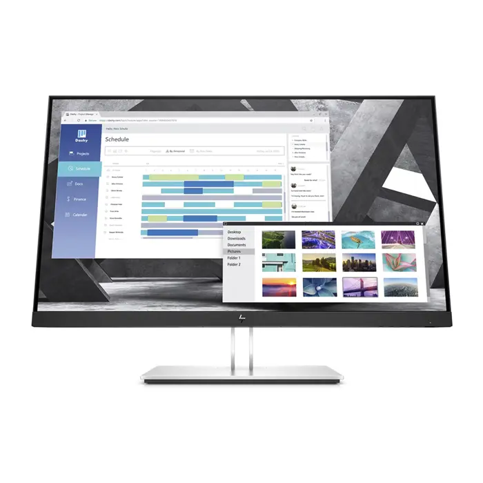 LCD HP 27" E27q G4; black/silver;2560x1440, 1000:1, 250cd/m2, VGA, HDMI, DisplayPort, USB Hub, AG